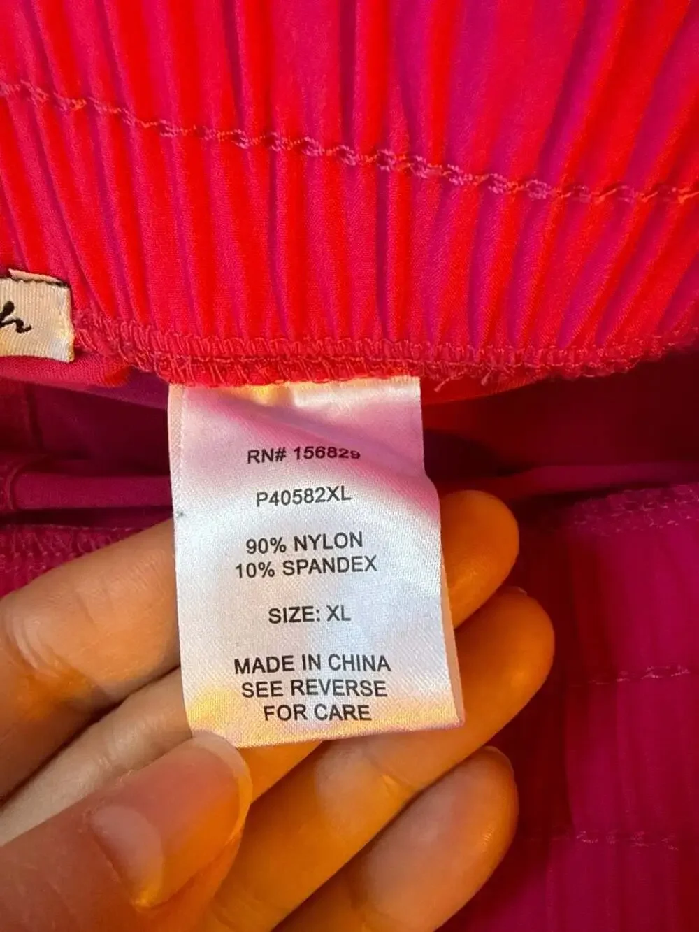 White Birch Neon Pink High Waisted Athletic Running Shorts Size XL